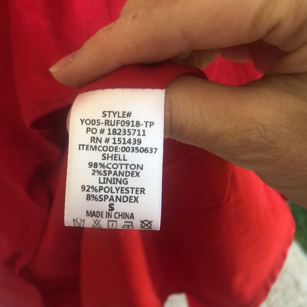 Red shift dress with pockets!!! - Picture 6 of 6